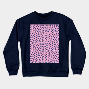 Blue and Pink Animal Print Pattern Crewneck Sweatshirt